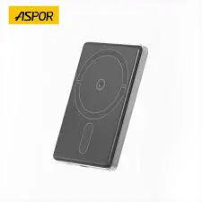 ASPOR-A381-MAGNETIC-PORTABLE-MINI-5000MAH- WIRELESS-POWER-BANK -GADGETZY