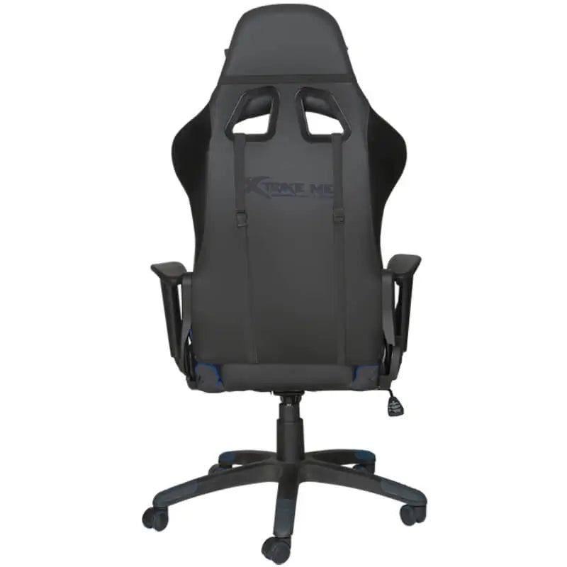 XTRIKE-ME-ERGONOMIC-ADJUSTABLE-GAMING-CHAIR-CASTER-WHEELS-BLACK-BACK-gadgetzy