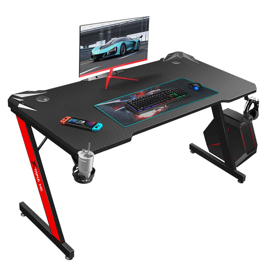 XTRIKE-ME-DK-02-ERGONOMIC- COMPUTER-DESK-WITH- HEADPHONE-HOOK-AND-CUP-GADGETZY