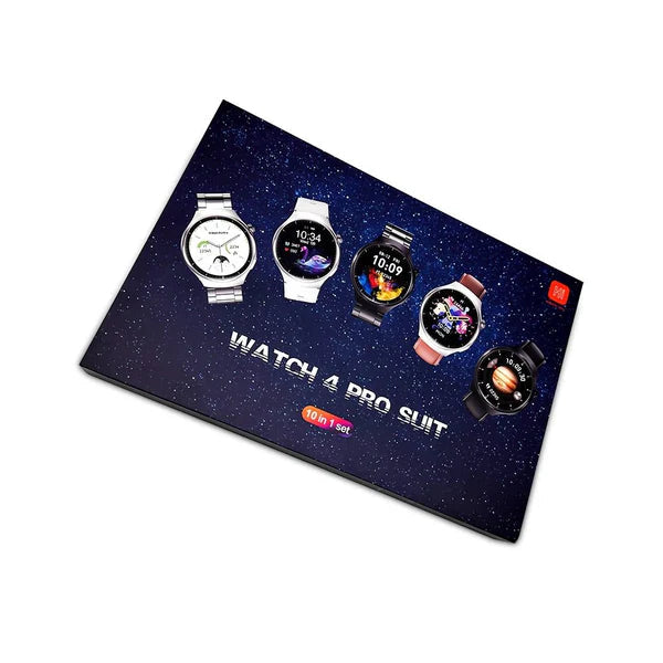 Watch 4 Pro Suit Smartwatch WITH 7 STRAPS High Definition Color Screen Healthy Monitoring Custom Dial WITH HIWATCHPRO APP GADGETZY